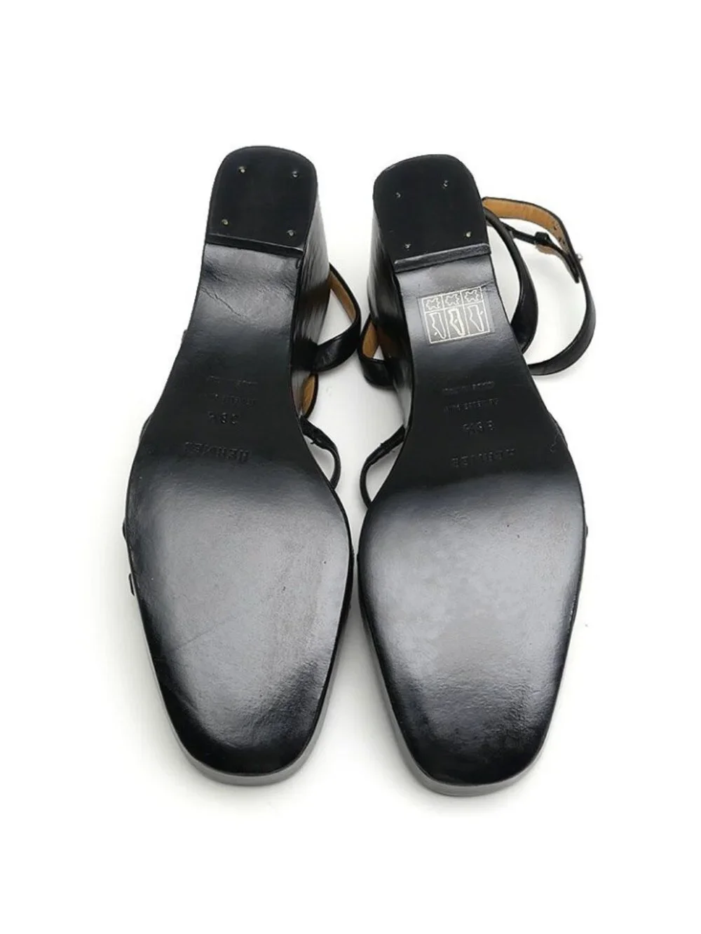 Hermes Echape Sandals 38.5 Black - Picture 8 of 8